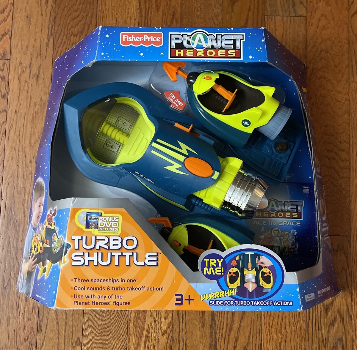 2007 Fisher Planet Heroes Turbo Shuttle Spaceship Bonus DVD for