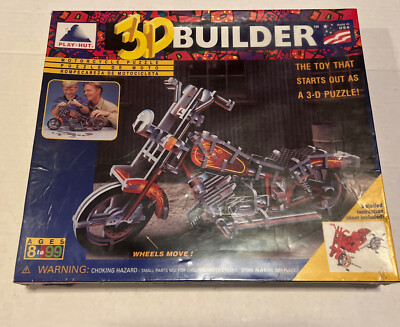 New Sealed ~3-D Builder Motorcycle Puzzle by Play Hut