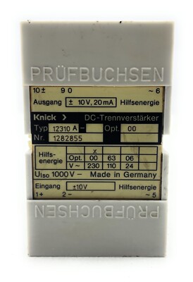 KNICK Dc Isolation Verstärker Typ 12310 A Nr.1282855