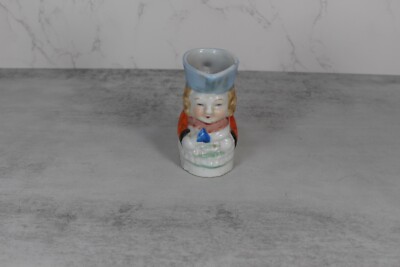 Vintage Ceramic Miniature Toby Mug /Pitcher Colonial Man Japan
