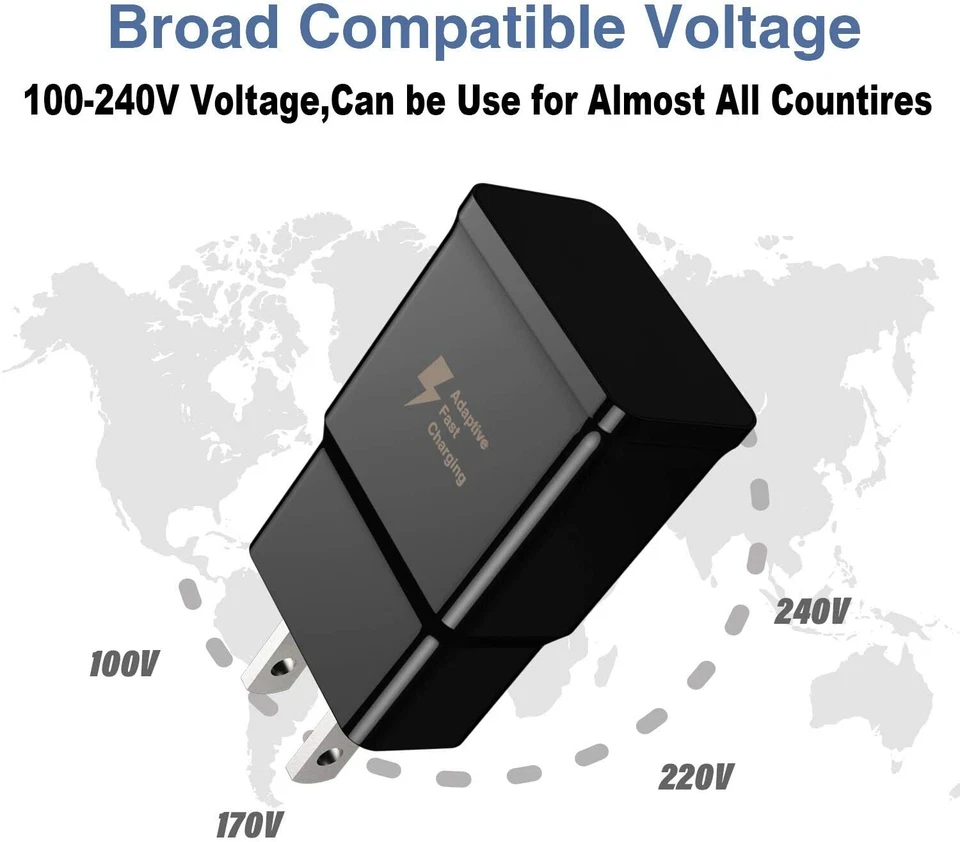 For Samsung Galaxy S23 22 21 USB Fast Wall Charger Block Power Adapter Brick Lot - Image 3 of 4