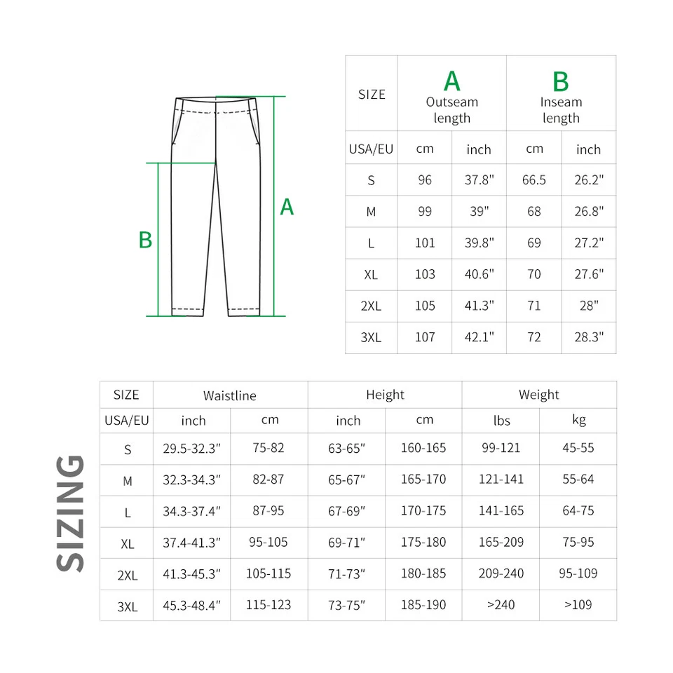 Pantalones de lluvia holgados para hombre WOSAWE ciclismo deportes impermeables pantalones con cubierta para zapatos Foto 2 de 4