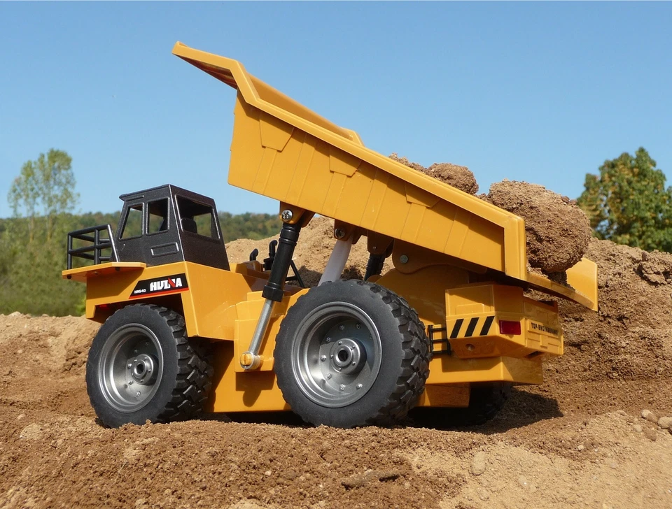 RC HUINA LKW Muldenkipper Länge 27cm mit KIPPEN "TOP QUALITÄT" 1540 - Bild 4 von 4