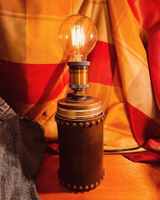 steampunk Cow Punk Lamp.
