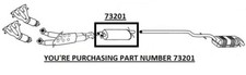 2011 2012 2013 2014 VOLVO XC90 3.2L ENG MID MUFFLER / CENTER RESONATOR PIPE