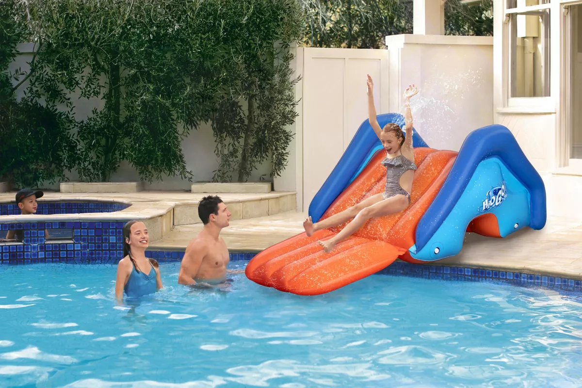Giant inflatable pool slide 2025