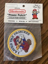Official Nintendo Power Patch Mario I Saved The Princess 1988 Sealed Mint s10