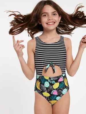 Volcom L136043 Kids Black Juiced One-Piece Swimsuit Size 16 | eBay