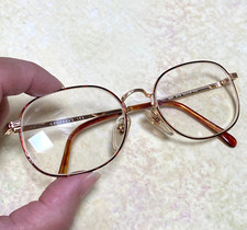 VTG Geoffrey Beene Eyeglass Frames GTO Gold Engraved Tortoise Shell 52-18-135