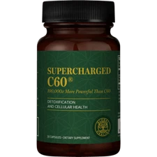 Global Healing Supercharged C60, Anti-Aging, Detox and Longevity Support - 30 Ct