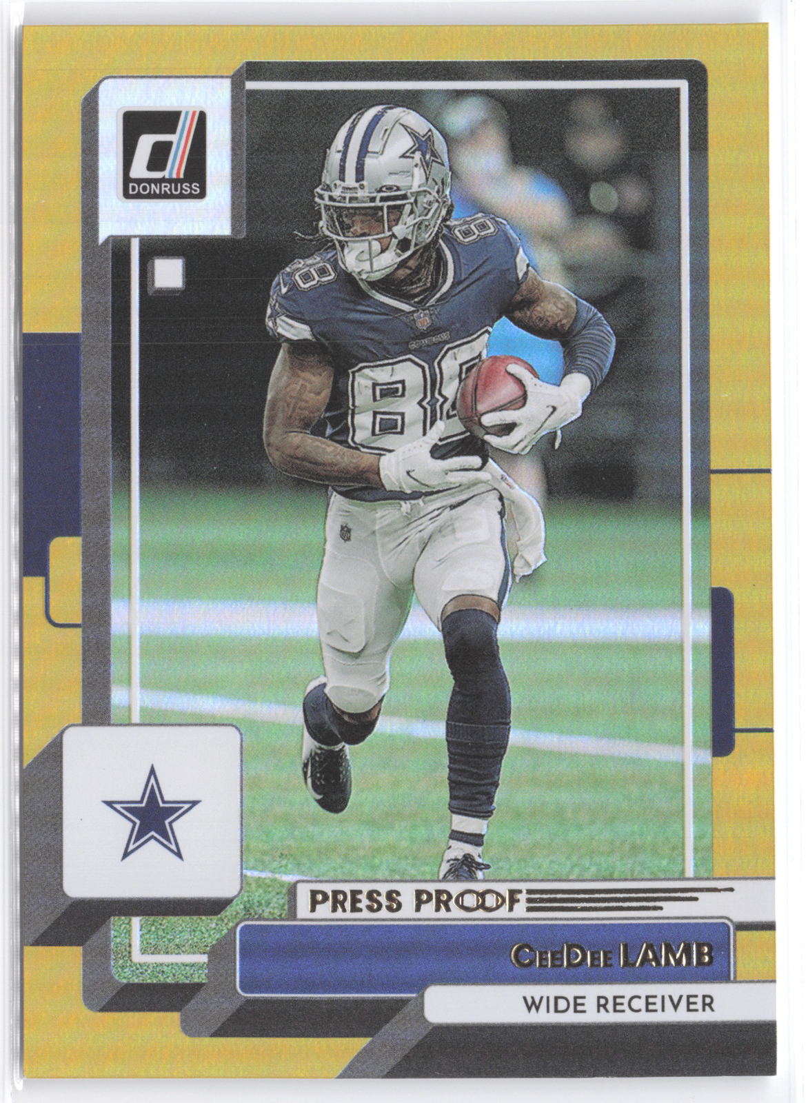 2022 Donruss #150 CeeDee Lamb Blue Press Proof - Cowboys