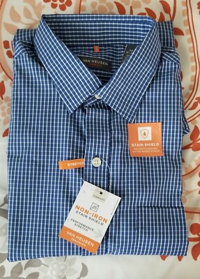 Van Heusen Men's Traveler Stretch Long Sleeve Button Down Non Iron Shirt