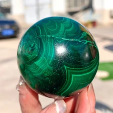 228g  Natural Glossy Malachite Egg Coarse Mineral Sample Healing