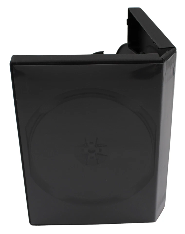 Standard Black DVD 10 Disc 33mm New Replacement Premium Movie Storage Shell Case - Image 3 of 4