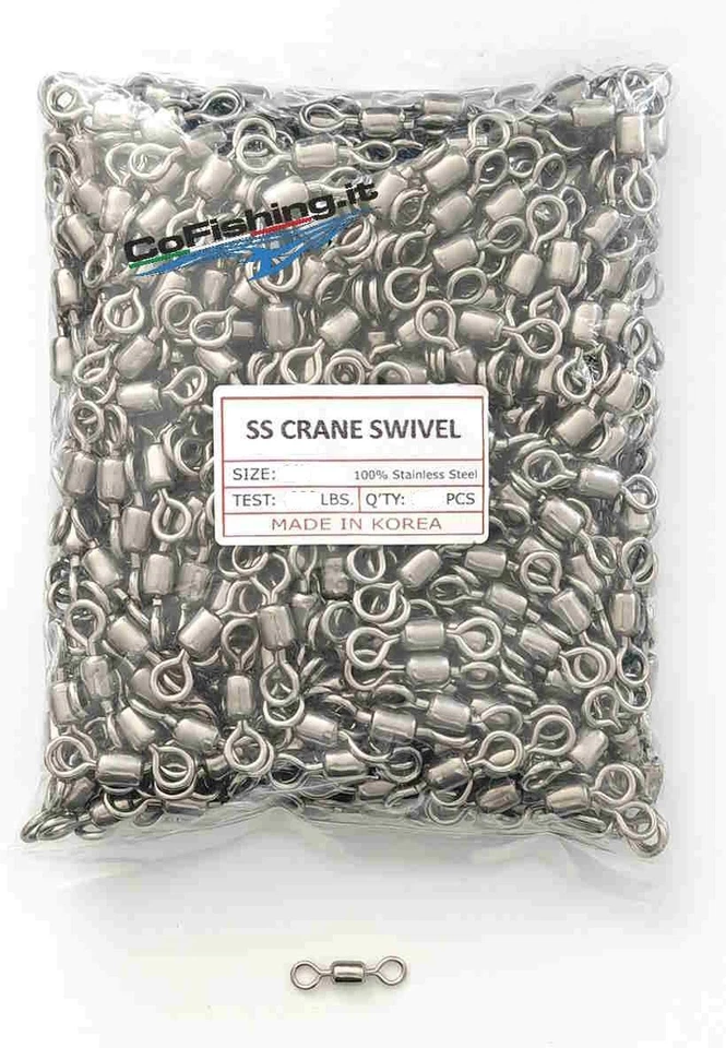 GIRELLE DA PESCA CRANE IN ACCIAIO INOX CF16331 COFISHING CONZO PALAMITO PALANGAR