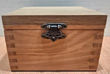 Solid White Oak & Hickory Box -Jewelry, keepsake, stash