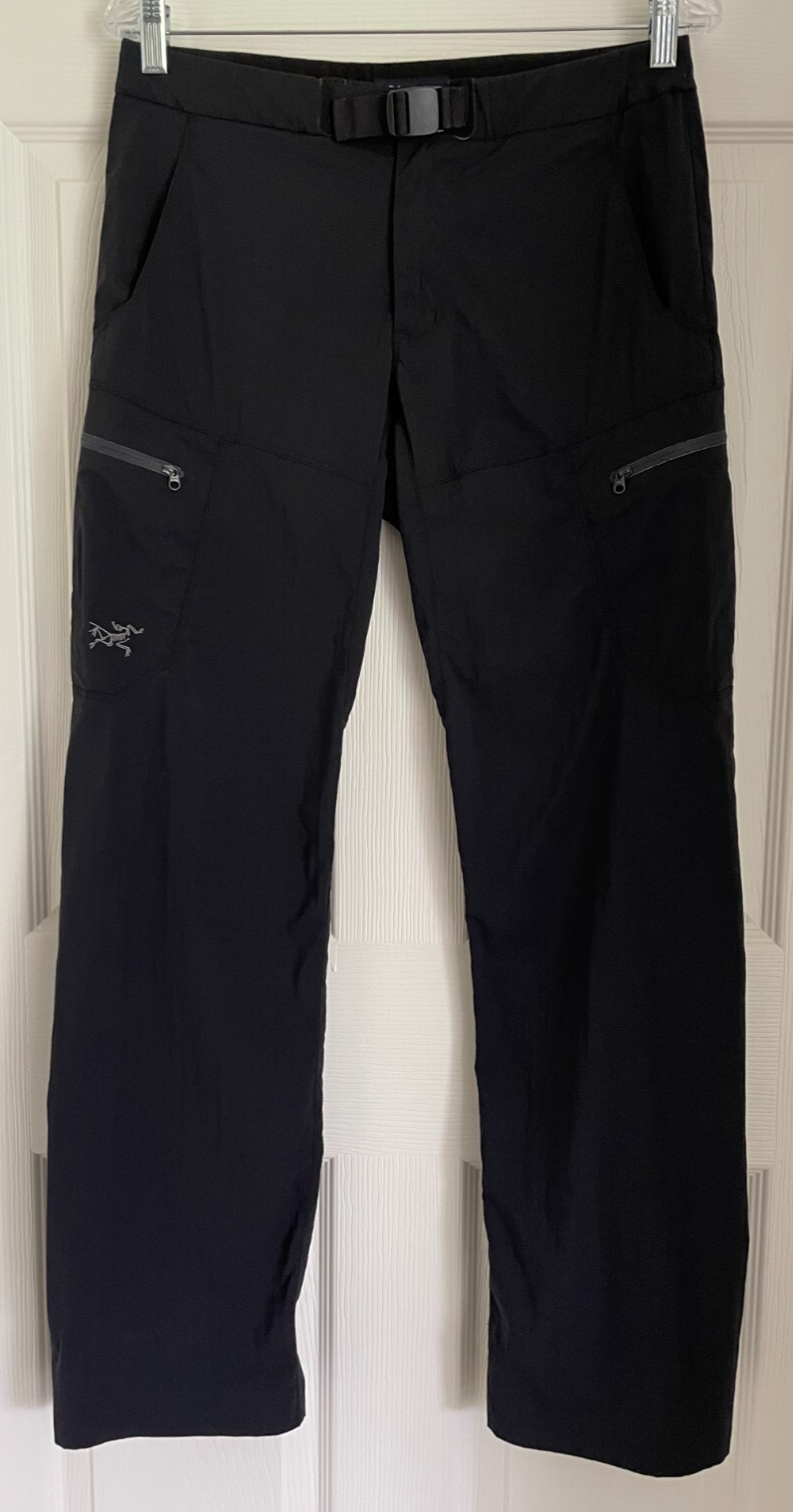 Arc'teryx Palisade Pantalone Nylon Cintura Zip Tasche Nero Donna Taglia 6