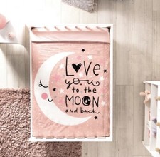 CRIB COMFORTER SET-MOON AND BACK- 4 PCS