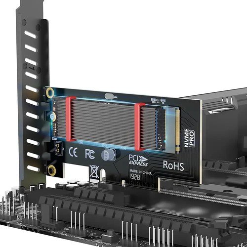 Dissipateur Thermique Aluminium Pour SSD M.2 Avec Coussin Thermique En Silicone - Zdjęcie 7 z 8