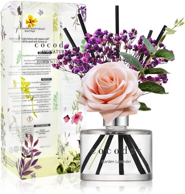 COCODOR Rose Reed Diffuser Set / 6.7Oz / Garden Lavender/Scent Diffuser 