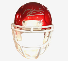 MAC JONES AUTOGRAPHED PATRIOTS FLASH MINI HELMET RADTKE SPORTS HOLO COA W/PIC