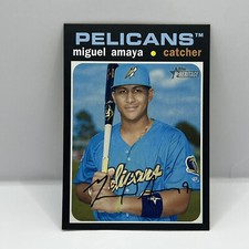 2020 Topps Heritage Minor League Baseball Miguel Amaya Base #136