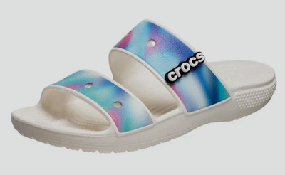 Crocs classic Solarized white multicolor sandals unisex size  display picture 2