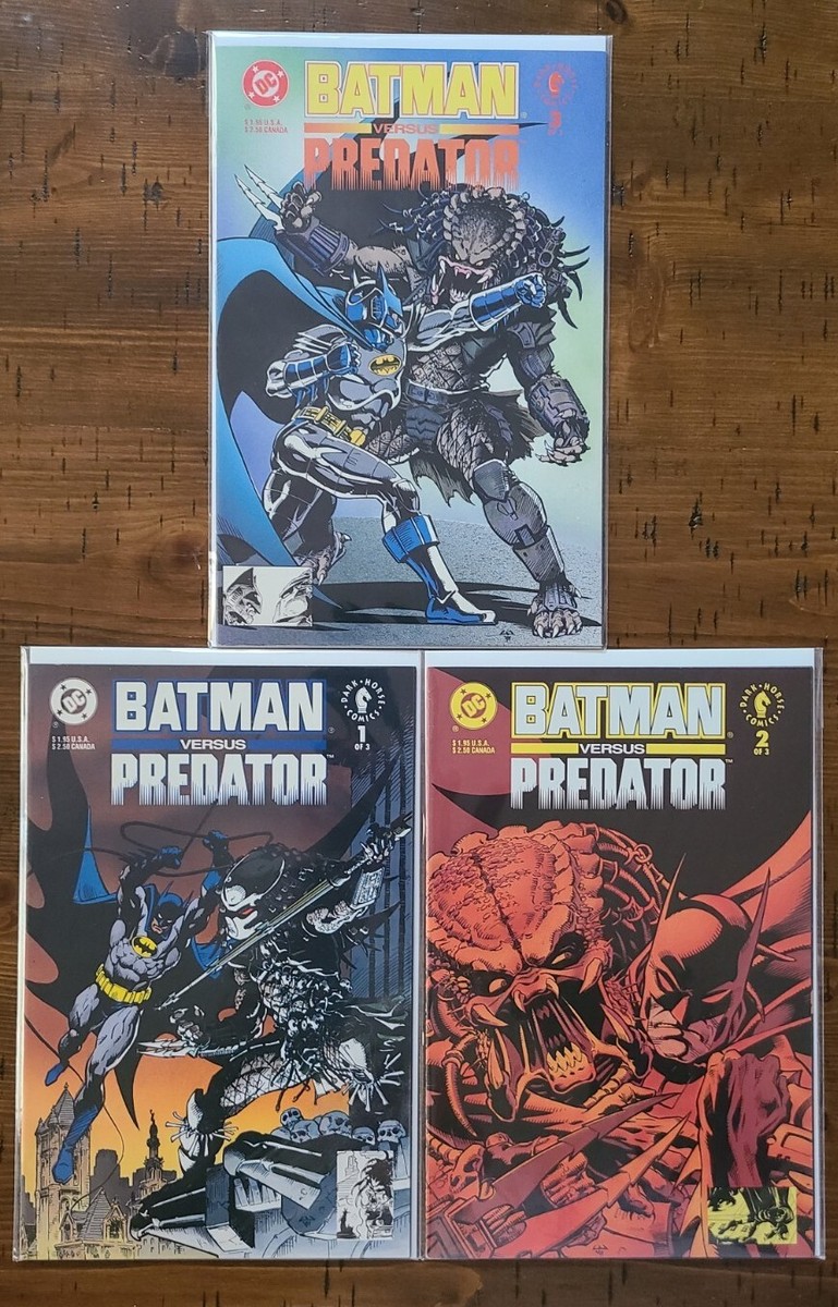 BATMAN vs. PREDATOR #1-3 1991 Complet DC Comics/Dark Horse