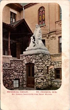 St. Francis Wisconsin St. John's Institute for Deaf Mutes Vintage Postcard 27266