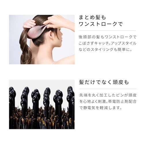 ReFa AILE BRUSH RAY Black RS-CD-03A100% Natural Bristles of