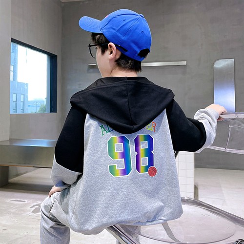 Boys Tracksuit Set Kids Hoodie Sweatpants Jogging Sweatshirt Sports Two-Piece - Picture 20 of 31