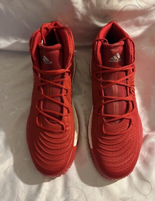 ADIDAS CRAZY EXPLOSIVE RED PRIME-KNIT HIGHTOP SNEAKERS MEN S SZ 20 NEW/NO BOX