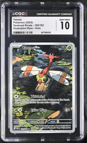Pokémon GRADED Yanma 183/182 Destined Rivals IR 10 ENGLISH
