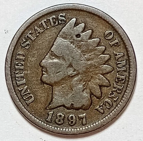 Indian Head Penny Lot of "1" VERY NICE 1897 GOOD OR BETTER°$ FREE SHIPPING $#305