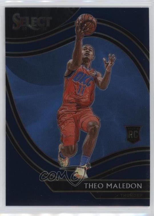 2020-21 Panini Select Courtside Retail Blue Theo Maledon #267 0nr3