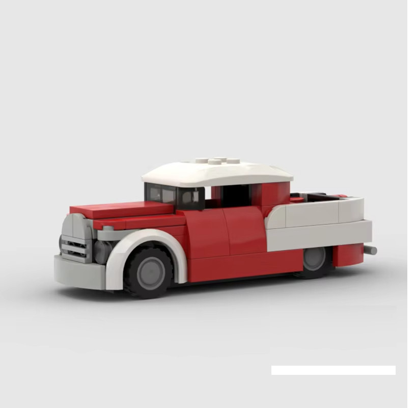 MOC LEGO Car: Vintage Pickup Truck Building Blocks Set (118 Pcs)