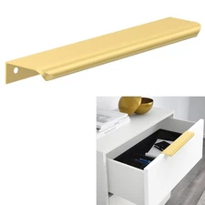 10 Pack Gold Finger Tab Pull, 7.5192mm Hole Center, 9.8250mm Overall