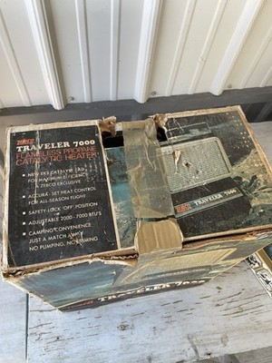 Vtg ZEBCO Traveler 7000 Propane Portable Catalytic Heater W/Box NL