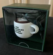 NIB 2025 STARBUCKS Holiday Espresso Cup Christmas Ornament