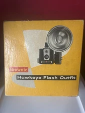 Kodak Brownie Hawkeye Camera Flash Model Outfit in Original Box VINTAGE Untested