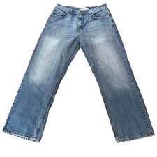 Levis 569 Jeans Mens 34x32 Blue Loose Straight Leg Light Wash Denim Y2k Skater