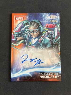 2025 Topps Chrome Marvel Studios Dominique Thorne Orange /25 Auto