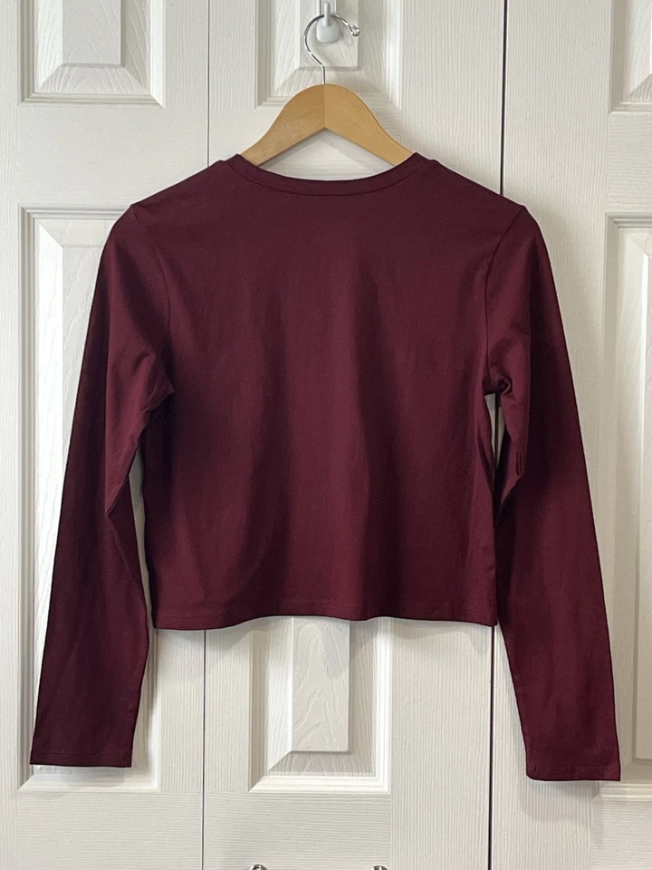 Camisa corta manga larga Wild Fable Opulent roja S Foto 3 de 4