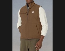 Carhartt Men's 104999 Super Dux Relaxed Fit Sherpa-Lined Vest Medium Brown