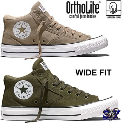 CONVERSE Chuck Taylor All Star Malden Street Suede Canvas Mid-Top Sneakers Wide