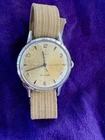 Vintage Timex Viscount 1960 Self Wind Men Watch Crosshair Dial Works Runs Rare