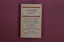 377828 Johann Wolfgang von Goethe FAUST Insel-Verlag Gesamtausgabe HC