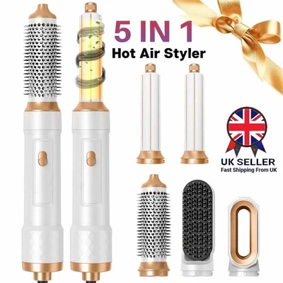 5 in 1 Professional Air Styler Hair Styler Curler Straightner Hot Air Brush Set