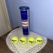 Image of NEW WILSON Tour Comp Tennis Balls 4 PACK ALL COURT