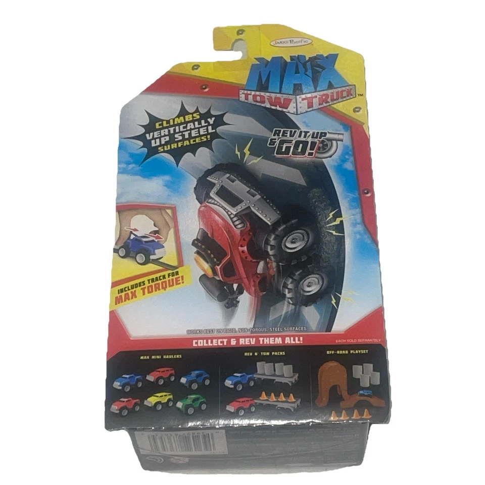 Max Tow Truck Yellow Hauler Climbs Steel Surfaces Pulls 25x Jakks Pacific New - Image 2 of 2